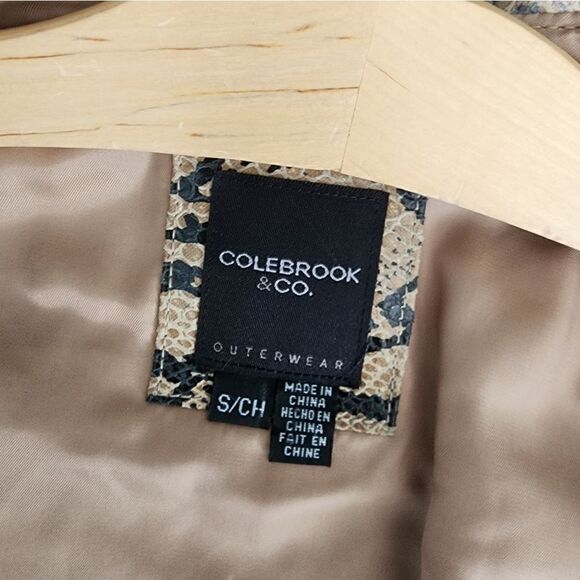 Colebrook and Co leather reptile print jacket - Picture 9 of 10